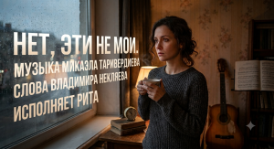 НЕТ, ЭТИ СЛЁЗЫ НЕ МОИ Стихотворение: Владимир Некляев Музыка: Микаэл Таривердиев Исполняет: Рита
